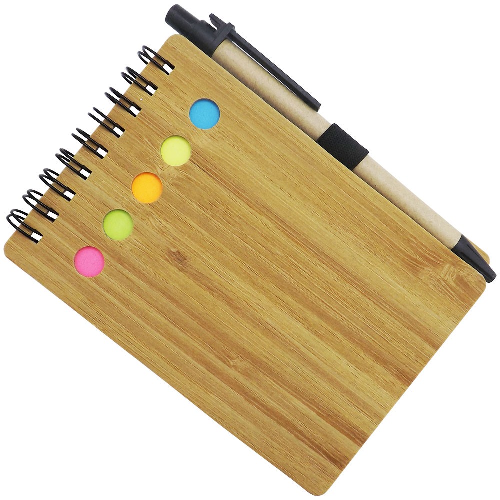 Bloco de Anotações Ecológico com Caneta e Post-it