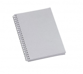 Caderno de Negocios Metalizado Prata